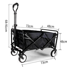 ZEFLMXS Outdoor Camping Portable Folding Trolley 5 Inch Wheel Utility Truck Shopping Cart Garden Four-Wheel Tool(D)