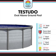 Lake Effect Pools 'Testudo' 18 ft x 33 ft Oval Above Ground Swimming Pool