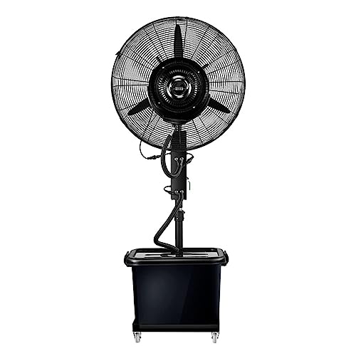 NYTFHMS Cooling Fans 26"/30“Commercial Misting Fan, Centrifugal Misting System 90° Oscillation 5 Speed High-Velocity Outdoor Indoor Mist Fan Black Industrial Cool