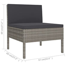 AMBERARD Garden Furniture Set Grey Furniture Set