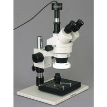 AmScope Digital Trinocular Stereo Zoom Microscope 3.5X-90X White
