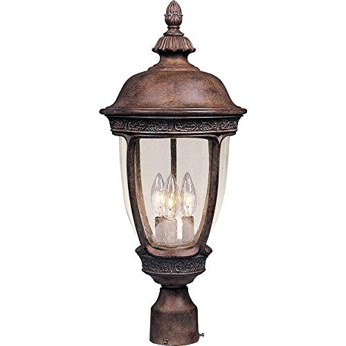 Maxim Lighting 20461CDSE 3 Light Post Mount Light, Sienna