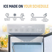 Newair 18” Under Counter Ice Maker, Built-in or Freestanding, 100lbs/ Day