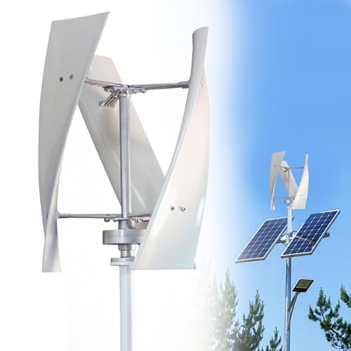 400W 12V 24V Wind Turbine Generator Kit 3 Blades with MPPT Charging Controller Horizontal Wind Power Portable Low Noise Suitable for Patio Outdoor,12V
