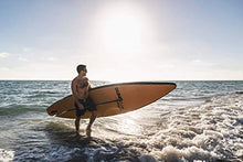 DUNNRITE Inflatable Stand Up Paddle Board Kit Natural Wood