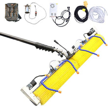 Solar Panel Cleaning Brush Kit with 100cm Water Fed Pole Adjustable Electric Brush for Outdoor Window Cleaning Photovoltaic Panel Cleaner Tool Set 8m/26.2ft
