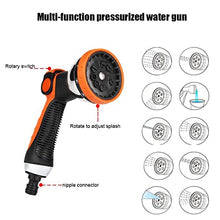 Heavy Duty Stainless Steel Garden Hose Reel With10 Pattern Hose Nozzle, Wall Mount/Floor Water Hose Storage Rack, 328-Feet 1/2 Inch Hose Capacity (35m Hose)
