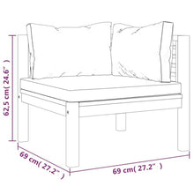 PUGYNBK 9-Piece Modular Garden Lounge Set in Dark Grey and Natural Wood, Durable Acacia Wood Furniture with 20 Plush Cushions for Outdoor Patio Seating, UV Resistant and Flexible