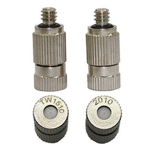 Pfeilzieher Quick Connect Hose Fittings 3/16" Male Thread Spray Nozzle Garden Sprinkler Plant Cooling Systeem High Pressure Misting Nozzles Fogging Sprayers 40 Pcs (Color : 0.1 mm Mist)