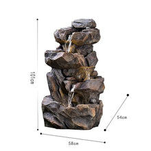 Tabletop Fountain Imitation Stone Rockery Water Fountain Decoration, Outdoor Balcony Garden Courtyard Decoration, Circulation Pool Floor Landscape Decoration Tabletop Water Fountain