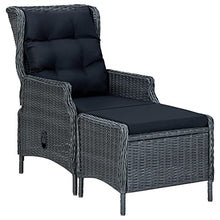 Heofavd 9-Piece Outdoor Dining Set Dark Grey Rectangular Acacia Wood Table 78.7" x 39.4" with Cushioned Chairs Weather-Resistant Patio Furniture Set for Garden Patio Balcony