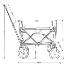 Folding Garden Trolley Cart Heavy Duty Wagon Multi-Function Shopping Cart Load：80kg