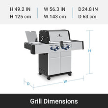 Broil King 956947 Regal S 490 Pro IR Natural Gas Grill, 5-Burner, Stainless Steel