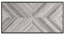 Signature Design by Ashley Beachcroft Outdoor Dining Table, Rust-Resistant Farmhouse Design with Porcelain Tabletop and Umbrella Hole, for Patio Entertaining, Black/Light Gray, 84-Inch