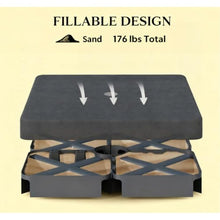 OROTLECT Heavy Duty Outdoor Weights,4 Piece Offset Umbrella Base Weight,For Umbrella Stand