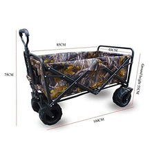 5sssallefaa Heavy Duty 4-Wheel Pull Along Beach Wagon Foldable Garden Cart