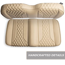 MODZ® FS2 Custom Golf Cart Front Seat for EZGO TXT - [1995-Up] - Khaki Base - Double Diamond Pattern