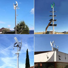8000W Wind Turbines No Noise, Portable Vertical Wind Power Turbine Generator Kit with Charge Controller Three-Phase Permanent Magnet Levitation Motor