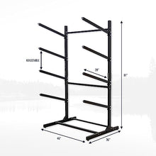 Teal Triangle Freestanding G-Watersport 4 Kayak and SUP Outdoor Storage Rack Black