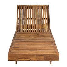Christopher Knight Home Habers Acacia Wood Chaise Lounge Chair Outdoor Set of 4, Adjustable Backrest Sun Lounger Recliner, Patio Outdoor Chaise Lounge with 4" Thick Water-Resistant Cushion,Teak+Cream