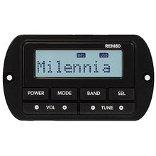 Enrock Marine 4" Color LCD Display Marine Bluetooth Stereo Receiver with Wired Remote & 20-Foot Extension Cable, 4x 6.5" 225W Black Speakers