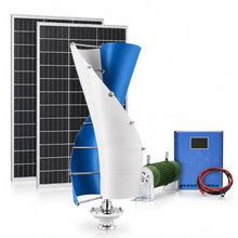 3KW Vertical Axis Wind Turbine Kit 24-120V With 2 Solar Panels & Controller