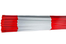 4ft Pro Snow Stakes - 48" x 5/16" Driveway Markers, Pointed Tip, Hy Viz Reflective Tape, Armor Cap (Choose Color/Quantity) (950, Red)