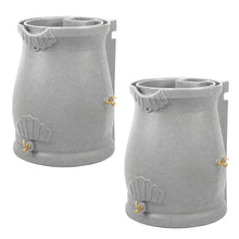 Good Ideas Rain Wizard Urn Shaped Water Collection Barrel 50 Gallon, 2 Pack