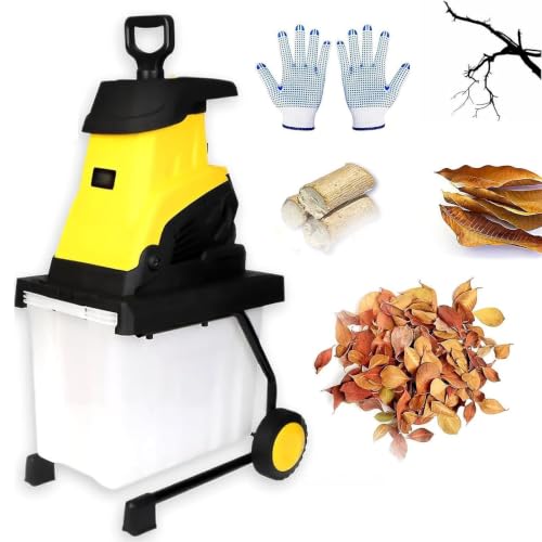 Garden Branch Shredder for Composting and Outdoor Cleanup 10m-PowerCord