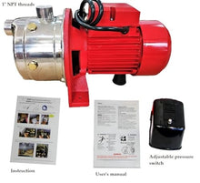 1HP Dual Voltage Self-Priming Jet Pump 18GPM High Lift Household Water Pump