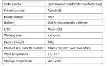 VIHELM HT-A3 300m Monocular Thermal Imager for Hunting