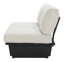 Zuo Tien RHF Loveseat Beige, Beige Sofa, Modern Style, Patio Furniture, Outdoor Fabric, Seats up to 2, Aluminum, Outdoor Living, 78.7" W x 32.5" D x 33.5" H, Non-Stackable
