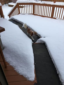 HeatTrak Heated Snow Melting Mat with Power Unit - Heated Outdoor Mats for Walkways - Electric Snow Melting Mats for Decks and Sidewalks - No-Slip Snow and Ice Melt Heated Sidewalk Mat (20” x 60")