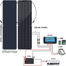 ISOLEI Flexible Solar Panel,100W 18V Monocrystalline Solar Panels Portable Solar Battery Charger for RV Boat Cabin Car Yacht Roofs Uneven Surfaces