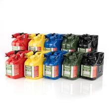 Wavian 5.3 Gallon 20 Liter Authentic CARB Fuel Jerry Can w/Spout, Wavian USA Authentic NATO Jerry Can and Spout System - Rust-Proof, Green, 5 Gallon Gas Cans for Gasoline, Pack of 2