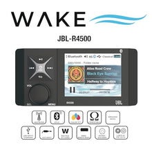 Enrock Marine JBL Wake Series R4500 Marine USB Bluetooth Radio Receiver with Speakers Gray