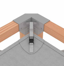 CedarCraft Bali 8x8' Cedar Pergola with Sunshade Canopy Natural