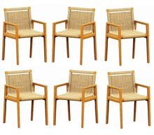 TeakFurnitureOutlet Qty 6 - Grade-A Teak Wood Luxurious Solo/Single SEMA Arm Chairs #96SeAA