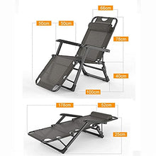 Folding Garden Lounger, Home Lazy Lunch Chair, Balcony Sofa Chair, Lounge Chair, Leisure Simple Back Chair (C)
