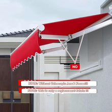 WZUOPG Manual Retractable Awning Door Window Awning Shelter Outdoor Canopy Home Deck Canopy with Manual Crank Handle（Frame Included ）