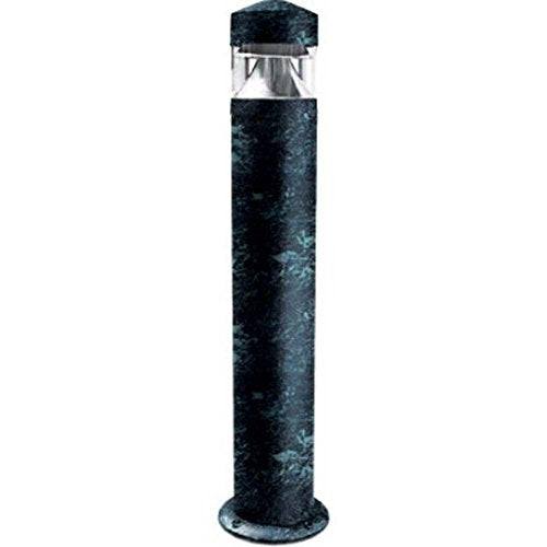Dabmar Lighting D858-VG Powder Coated Cast Aluminum Bollard, Verde Green