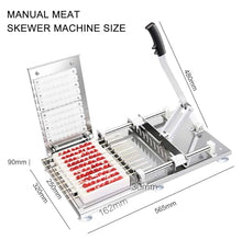 EliteBloom Ommercial Stainless Steel Mutton Kebab Machine, 10 Holes BBQ Tool, CBBQ Making, Easy Barbecue Skewers Maker, Manual BBQ Threading Machine,