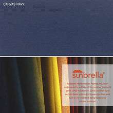 California Umbrella 11' x 8' Rectangle Aluminum Market Umbrella, Crank Lift, Bronze Pole, Sunbrella Navy