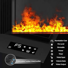 XYWGBMS 3D Water Vapor Decorative Fireplace with Realistic Mist Flames, Touchable Atomized Flame, Ultra-Thin Panel for Home Decoration,Remotecontrol-700mm