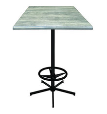 HBS OD214 42" Tall Indoor/Outdoor All-Season Pub Table with 30" Square Top
