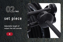 Automatic Retractable Hose Reel, Pressure Washer Hose Reel with Any Card Slot, Stainless Steel Bearings and Set Piece, for Watering Car Washing Pet Showers and Floor Cleaning