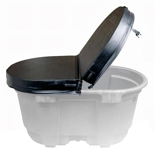 Rubbermaid 100 Gallon Stock Tank Cover, Insulated Ice Bath Lid, Black