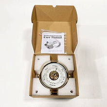 ZLyXZQG Glass Barometer,Outdoor Temperature Gauge,Traditional Barometer Features an Adjustable Pressure Change Indicator(15CM)