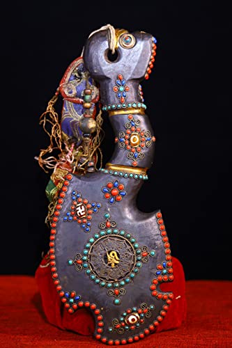 Generic Tibetan Temple Meteorite Mosaic Gem Amulet