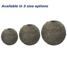 Aquascape Stacked Slate Sphere Water Fountain Large Slate Gray